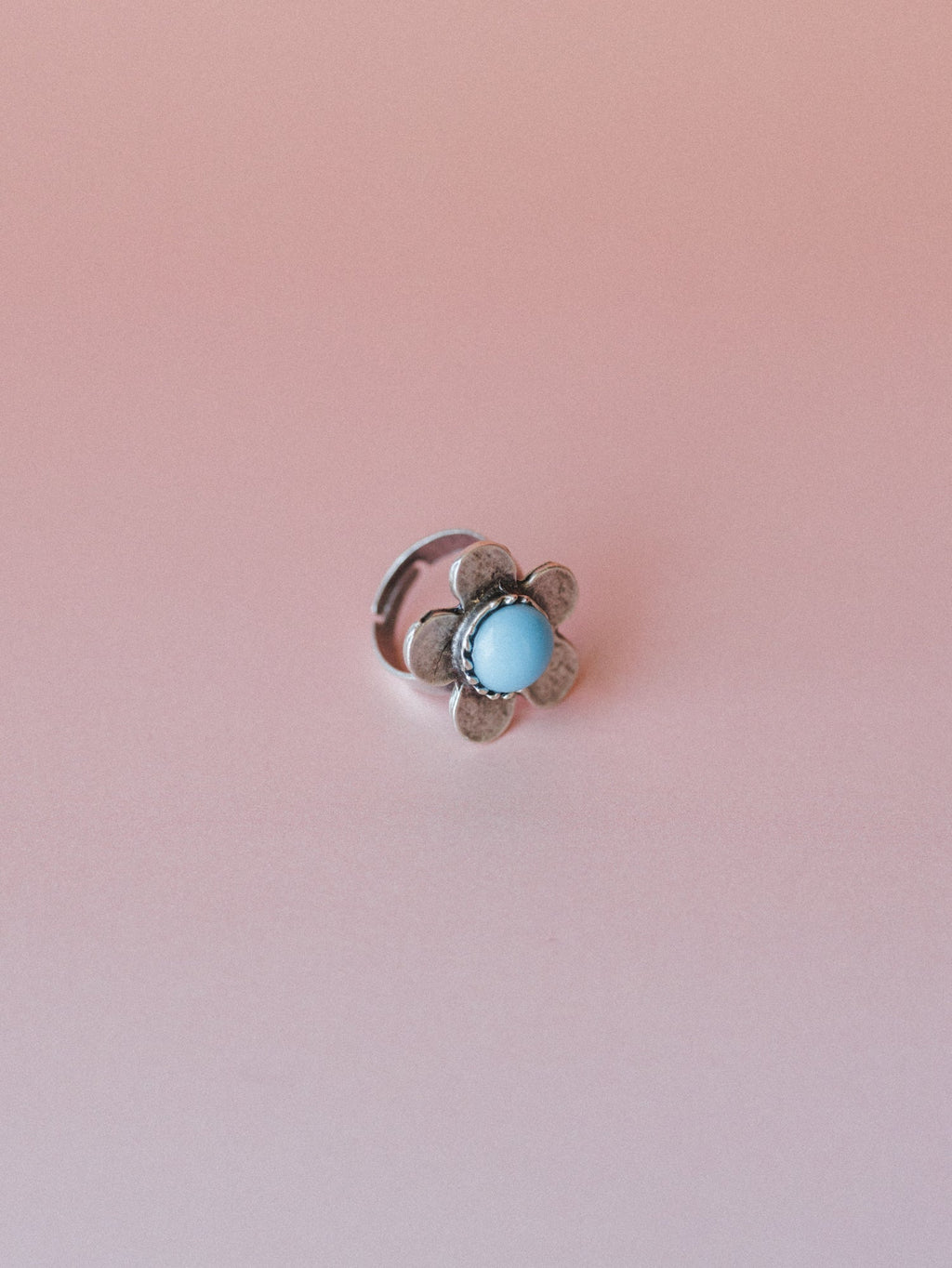 Flower Power Ring - Turquoise