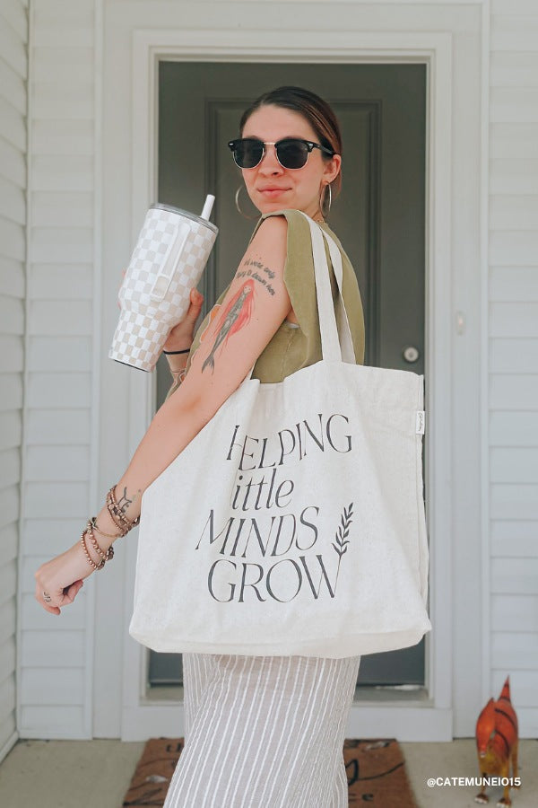 Grow Together Canvas Tote - Natural