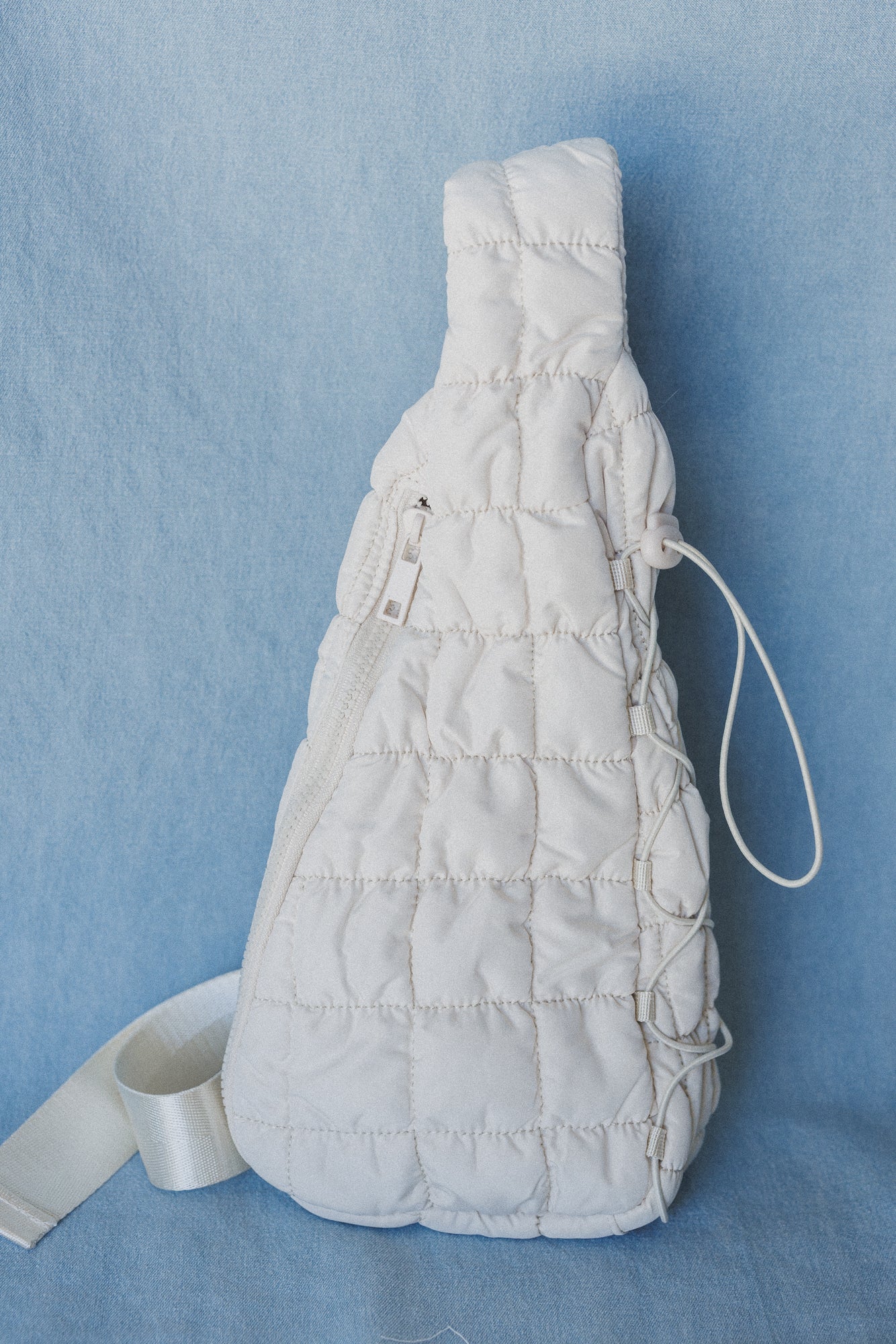 Cloud Dreamer Quilted Sling Bag - Ivory