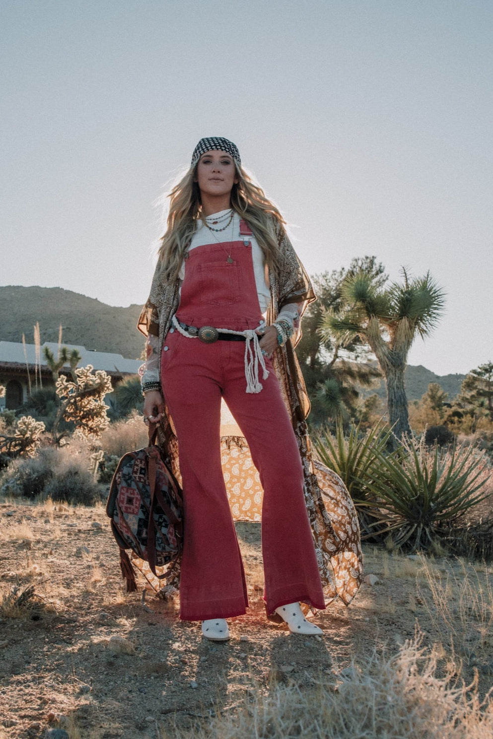 Bohemian Bordeaux Backpack - Red