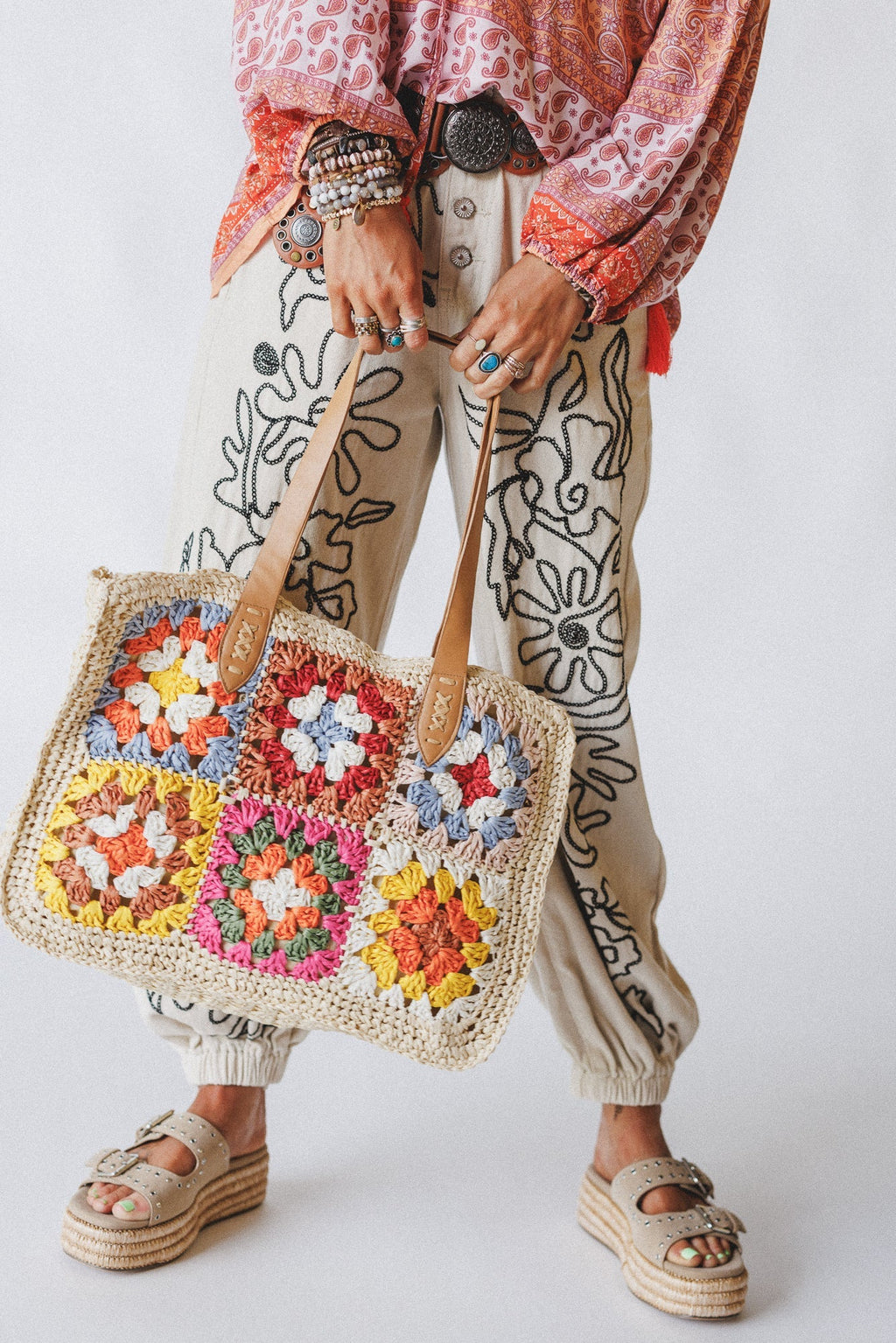 Wildflower Dreams Crochet Bag - Natural