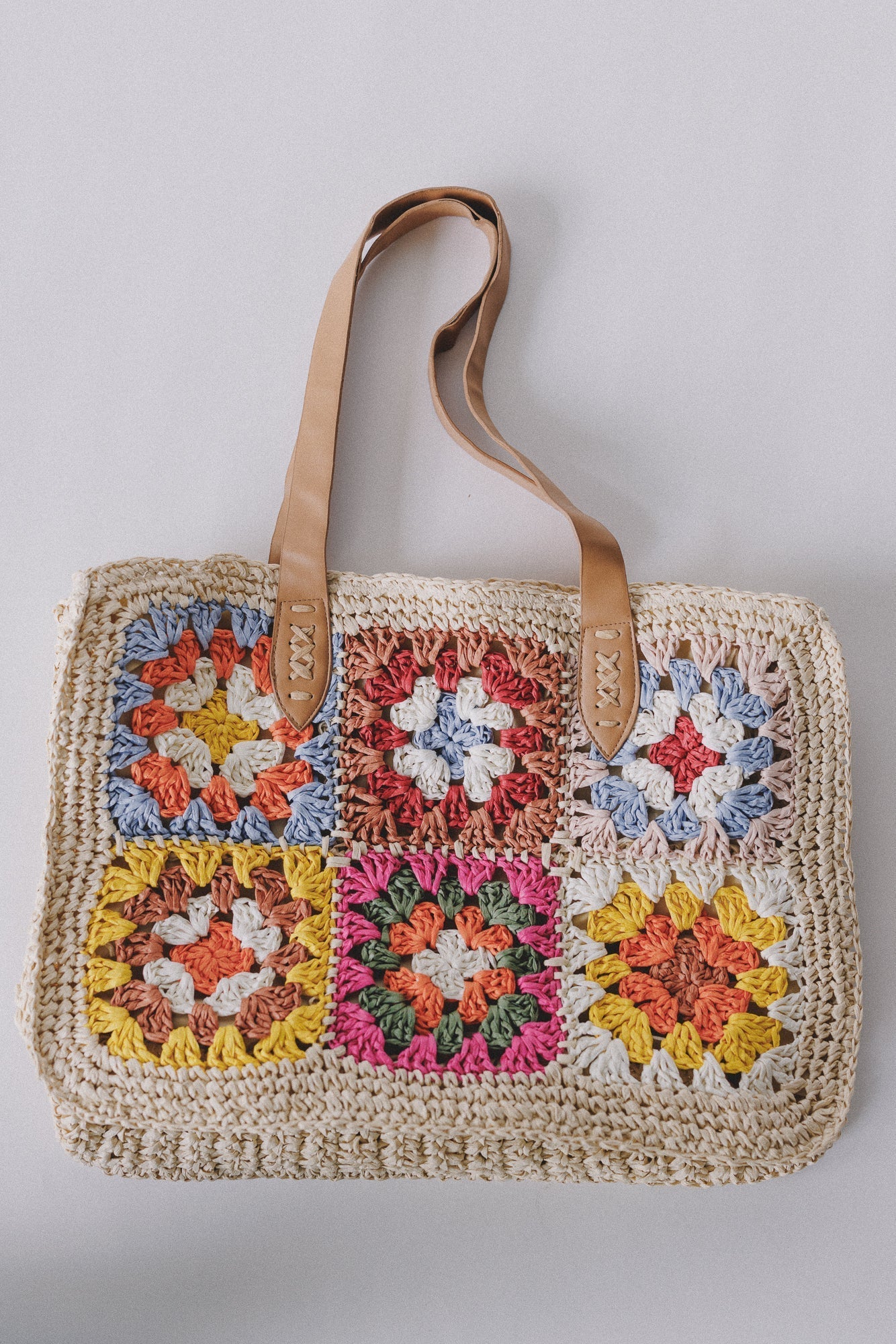 Wildflower Dreams Crochet Bag - Natural