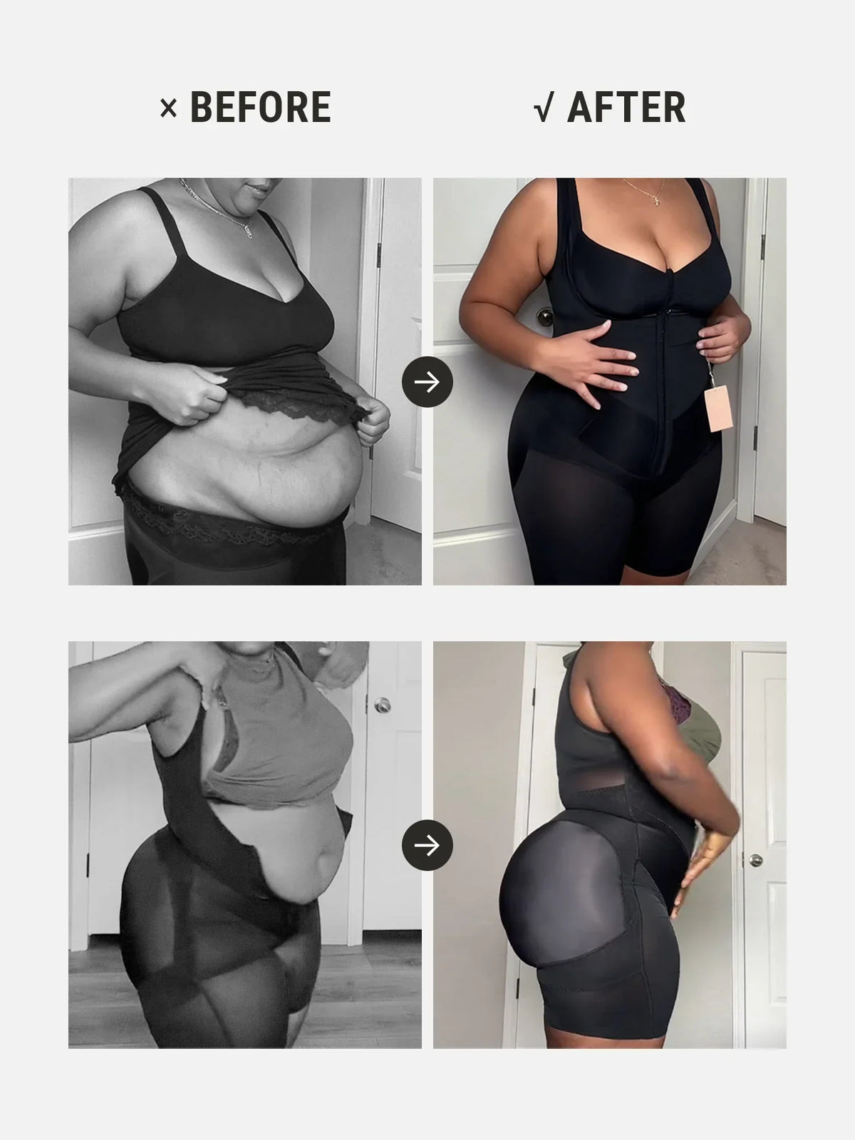 V-Shaped Faja Tummy Control Butt Lift Shapewear Bodysuit
