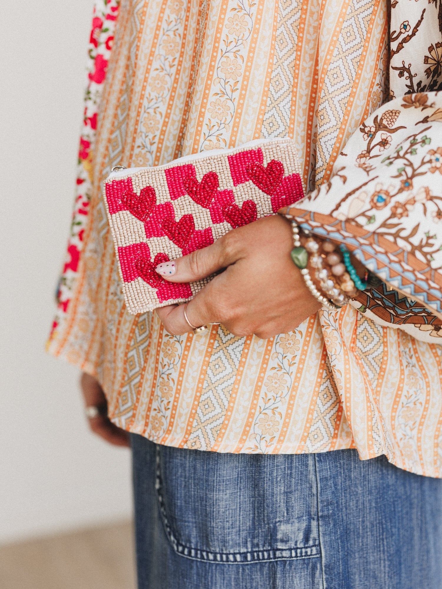 All About Hearts Coin Purse - Multi