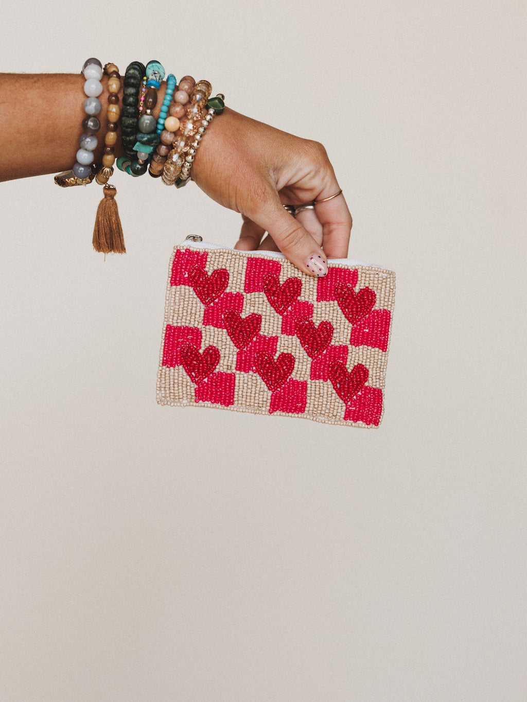 All About Hearts Coin Purse - Multi