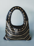 She's A Stud Shoulder Bag - Gold Black