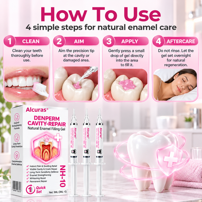 Alcuras® DenPerm Cavity-Repair Natural Enamel Filling Gel
